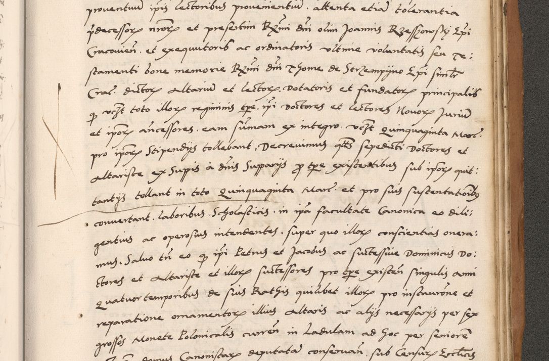 Zdjęcie nr 837 dla obiektu archiwalnego: Acta actorum causarum, sentenciarum tam diffinitivarum quam interlocutoriarum et obligacionum coram reverendo domino Petro Mischkowski custode Kielcensi, canonico vicarioque in spiritualibus generali Cracoviensi ad annum Domini millesimum quingentesimum octavum, cuius indicio est sexta, pontificatus sanctissimi in Christo patris et domini nostri domini Pauli divina providencia pape tercii feliciter moderni, anno coronacionis quarto decimo continuantur