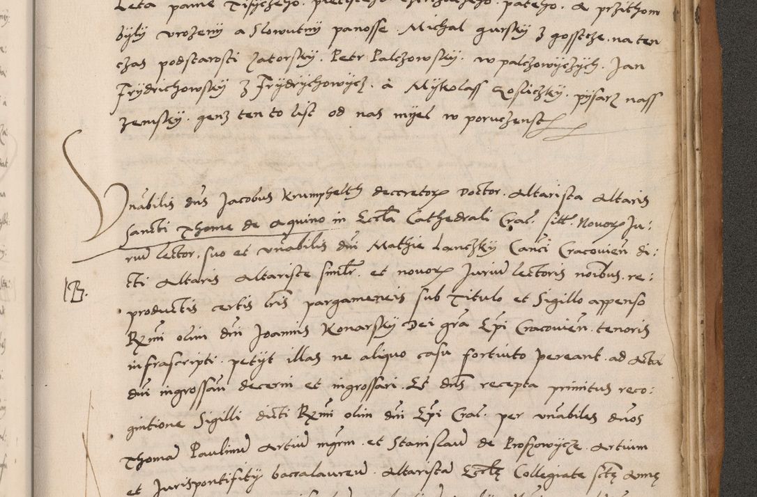Zdjęcie nr 835 dla obiektu archiwalnego: Acta actorum causarum, sentenciarum tam diffinitivarum quam interlocutoriarum et obligacionum coram reverendo domino Petro Mischkowski custode Kielcensi, canonico vicarioque in spiritualibus generali Cracoviensi ad annum Domini millesimum quingentesimum octavum, cuius indicio est sexta, pontificatus sanctissimi in Christo patris et domini nostri domini Pauli divina providencia pape tercii feliciter moderni, anno coronacionis quarto decimo continuantur