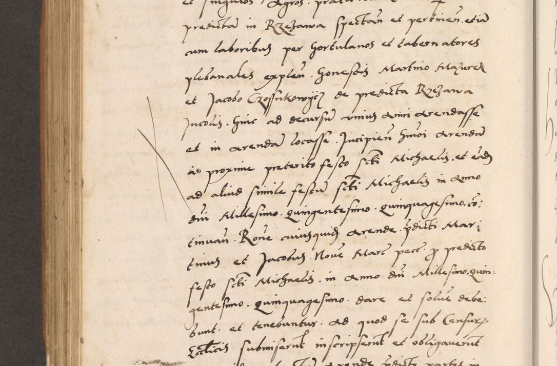 Zdjęcie nr 824 dla obiektu archiwalnego: Acta actorum causarum, sentenciarum tam diffinitivarum quam interlocutoriarum et obligacionum coram reverendo domino Petro Mischkowski custode Kielcensi, canonico vicarioque in spiritualibus generali Cracoviensi ad annum Domini millesimum quingentesimum octavum, cuius indicio est sexta, pontificatus sanctissimi in Christo patris et domini nostri domini Pauli divina providencia pape tercii feliciter moderni, anno coronacionis quarto decimo continuantur