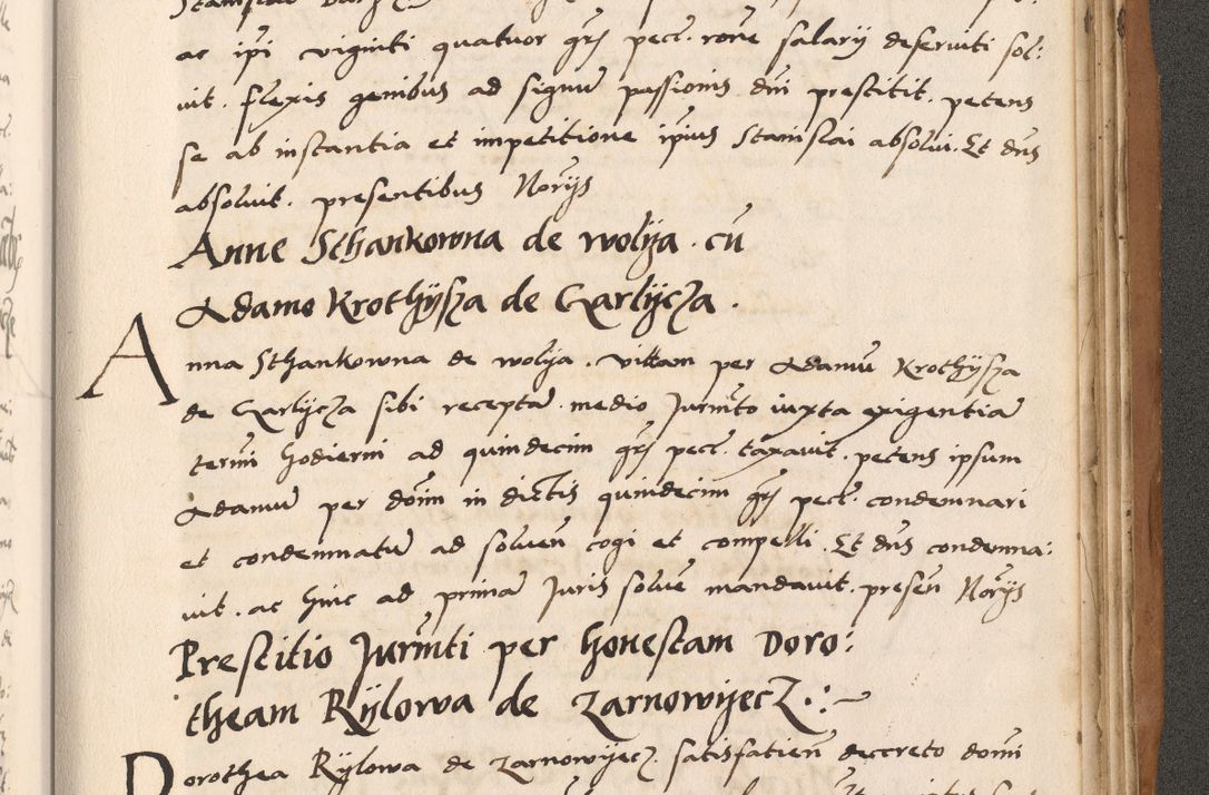 Zdjęcie nr 821 dla obiektu archiwalnego: Acta actorum causarum, sentenciarum tam diffinitivarum quam interlocutoriarum et obligacionum coram reverendo domino Petro Mischkowski custode Kielcensi, canonico vicarioque in spiritualibus generali Cracoviensi ad annum Domini millesimum quingentesimum octavum, cuius indicio est sexta, pontificatus sanctissimi in Christo patris et domini nostri domini Pauli divina providencia pape tercii feliciter moderni, anno coronacionis quarto decimo continuantur