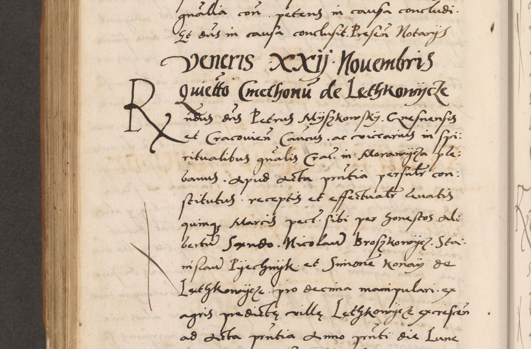 Zdjęcie nr 816 dla obiektu archiwalnego: Acta actorum causarum, sentenciarum tam diffinitivarum quam interlocutoriarum et obligacionum coram reverendo domino Petro Mischkowski custode Kielcensi, canonico vicarioque in spiritualibus generali Cracoviensi ad annum Domini millesimum quingentesimum octavum, cuius indicio est sexta, pontificatus sanctissimi in Christo patris et domini nostri domini Pauli divina providencia pape tercii feliciter moderni, anno coronacionis quarto decimo continuantur