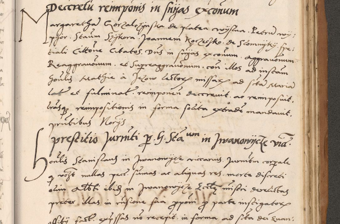 Zdjęcie nr 813 dla obiektu archiwalnego: Acta actorum causarum, sentenciarum tam diffinitivarum quam interlocutoriarum et obligacionum coram reverendo domino Petro Mischkowski custode Kielcensi, canonico vicarioque in spiritualibus generali Cracoviensi ad annum Domini millesimum quingentesimum octavum, cuius indicio est sexta, pontificatus sanctissimi in Christo patris et domini nostri domini Pauli divina providencia pape tercii feliciter moderni, anno coronacionis quarto decimo continuantur
