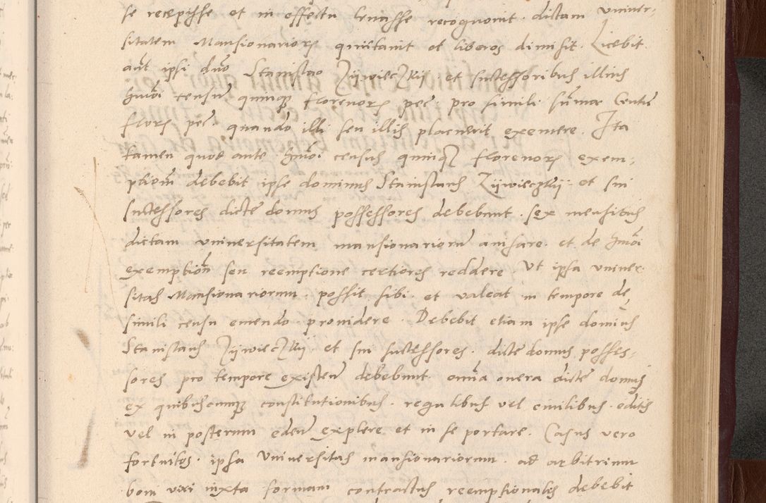 Zdjęcie nr 161 dla obiektu archiwalnego: Acta actorum causarum, sententiarum tam diffinitivarum quam interlocutoriarum et obligationum, quietationum ac constitutionum procuratorum coram reverendo domino Petro Mischkowsky Gneznensi et Cracoviensi canonico vicarique in spiritualibus Cracoviensi generali ad annum Domini MDLᵐᵘᵐ, cuius indicio est octava, pontificatus post mortem sanctissimi in Christo patris et domini nostri domini Pauli divina providencia pape III anno XVIᵐᵒ defuncti vacante, Regni vero serennissimi principis et domini Sigismundi Augusti Dei gratia Regis Poloniae, Magni Ducis Litwaniae, Russie, Prussie, Mazowie etc. domini et haeredis, anno XXIᵒ foeliciter continuantur