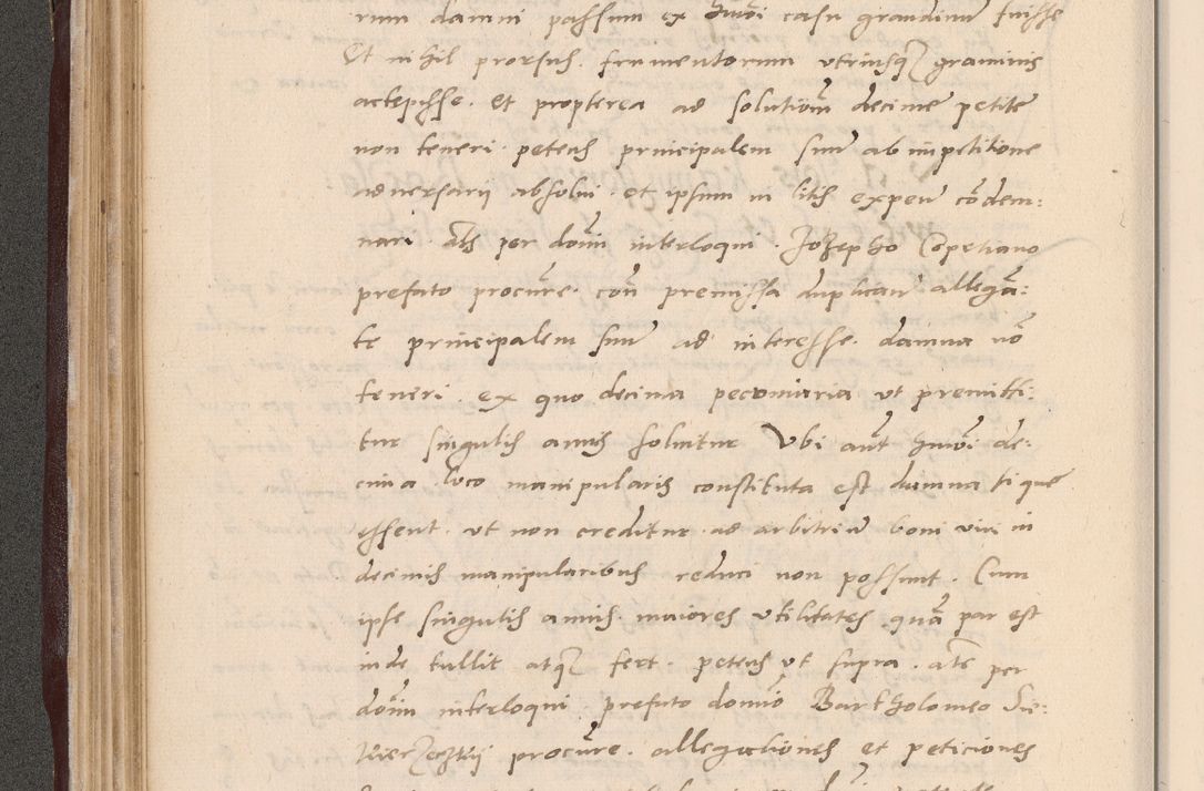 Zdjęcie nr 150 dla obiektu archiwalnego: Acta actorum causarum, sententiarum tam diffinitivarum quam interlocutoriarum et obligationum, quietationum ac constitutionum procuratorum coram reverendo domino Petro Mischkowsky Gneznensi et Cracoviensi canonico vicarique in spiritualibus Cracoviensi generali ad annum Domini MDLᵐᵘᵐ, cuius indicio est octava, pontificatus post mortem sanctissimi in Christo patris et domini nostri domini Pauli divina providencia pape III anno XVIᵐᵒ defuncti vacante, Regni vero serennissimi principis et domini Sigismundi Augusti Dei gratia Regis Poloniae, Magni Ducis Litwaniae, Russie, Prussie, Mazowie etc. domini et haeredis, anno XXIᵒ foeliciter continuantur