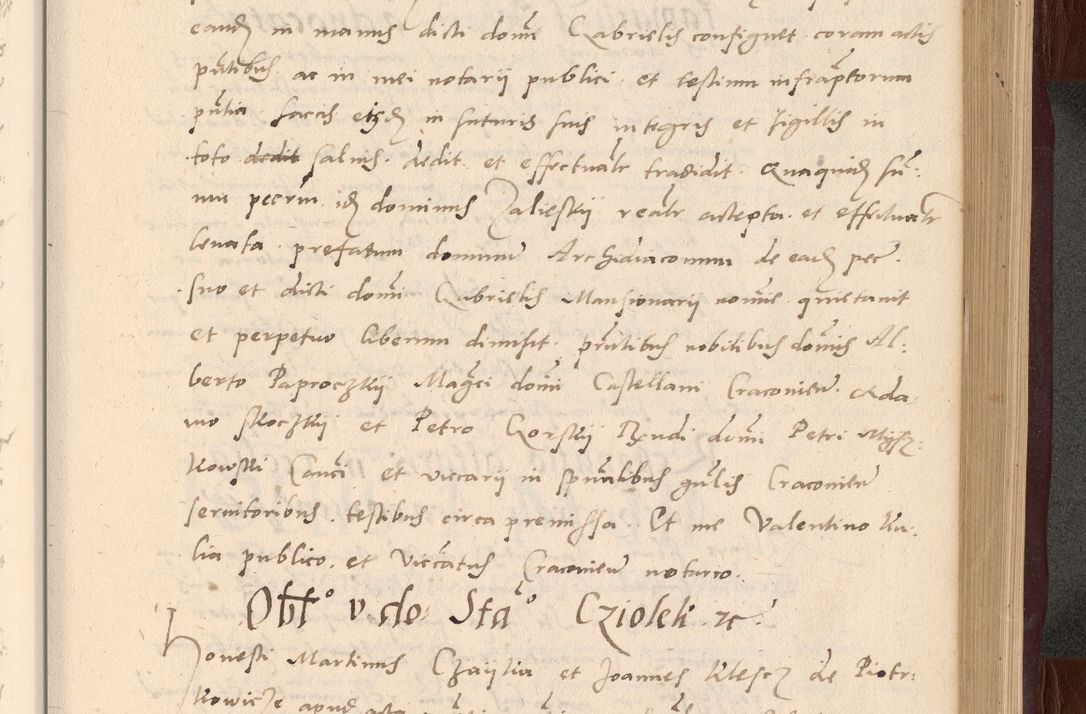 Zdjęcie nr 151 dla obiektu archiwalnego: Acta actorum causarum, sententiarum tam diffinitivarum quam interlocutoriarum et obligationum, quietationum ac constitutionum procuratorum coram reverendo domino Petro Mischkowsky Gneznensi et Cracoviensi canonico vicarique in spiritualibus Cracoviensi generali ad annum Domini MDLᵐᵘᵐ, cuius indicio est octava, pontificatus post mortem sanctissimi in Christo patris et domini nostri domini Pauli divina providencia pape III anno XVIᵐᵒ defuncti vacante, Regni vero serennissimi principis et domini Sigismundi Augusti Dei gratia Regis Poloniae, Magni Ducis Litwaniae, Russie, Prussie, Mazowie etc. domini et haeredis, anno XXIᵒ foeliciter continuantur