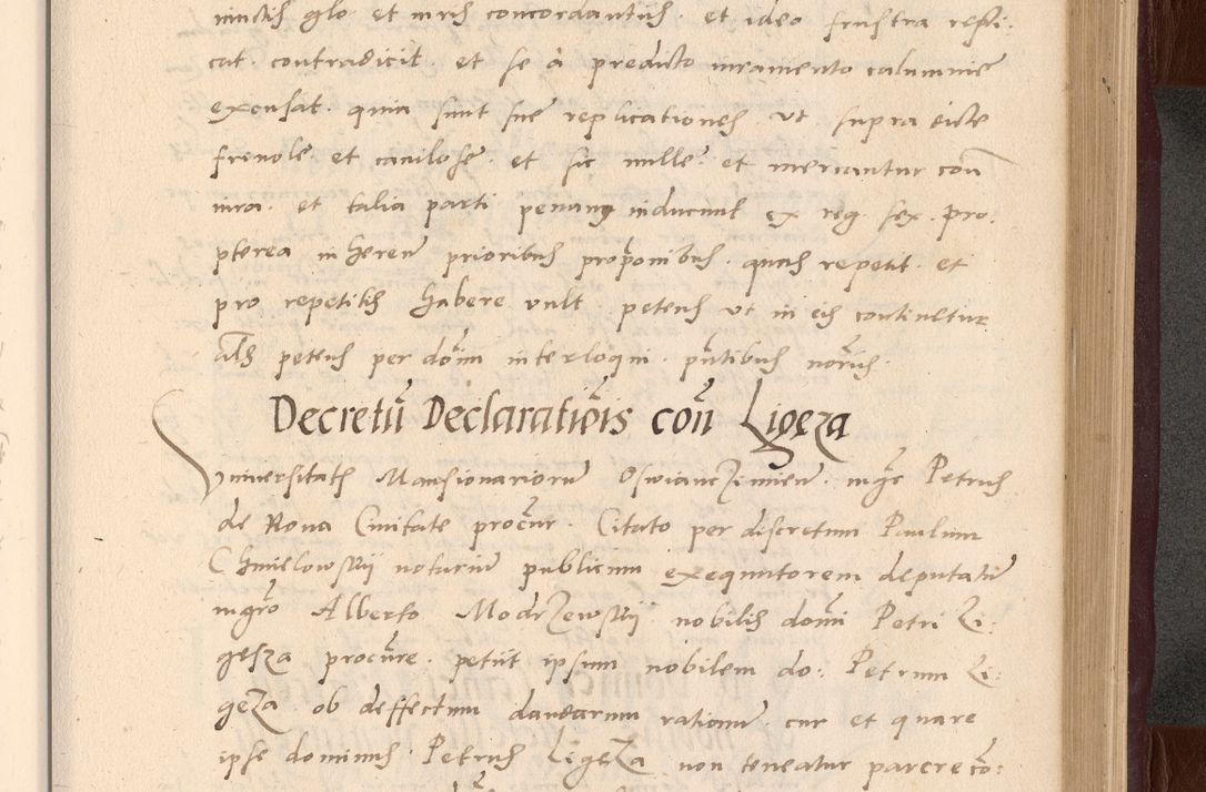 Zdjęcie nr 139 dla obiektu archiwalnego: Acta actorum causarum, sententiarum tam diffinitivarum quam interlocutoriarum et obligationum, quietationum ac constitutionum procuratorum coram reverendo domino Petro Mischkowsky Gneznensi et Cracoviensi canonico vicarique in spiritualibus Cracoviensi generali ad annum Domini MDLᵐᵘᵐ, cuius indicio est octava, pontificatus post mortem sanctissimi in Christo patris et domini nostri domini Pauli divina providencia pape III anno XVIᵐᵒ defuncti vacante, Regni vero serennissimi principis et domini Sigismundi Augusti Dei gratia Regis Poloniae, Magni Ducis Litwaniae, Russie, Prussie, Mazowie etc. domini et haeredis, anno XXIᵒ foeliciter continuantur