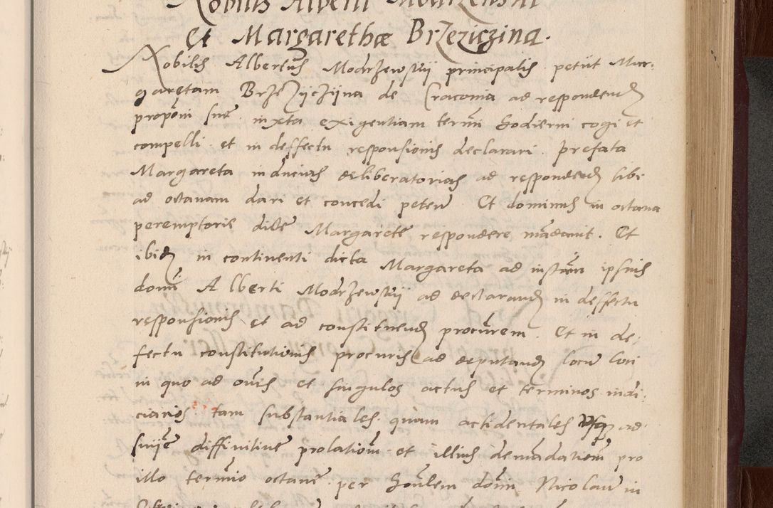Zdjęcie nr 125 dla obiektu archiwalnego: Acta actorum causarum, sententiarum tam diffinitivarum quam interlocutoriarum et obligationum, quietationum ac constitutionum procuratorum coram reverendo domino Petro Mischkowsky Gneznensi et Cracoviensi canonico vicarique in spiritualibus Cracoviensi generali ad annum Domini MDLᵐᵘᵐ, cuius indicio est octava, pontificatus post mortem sanctissimi in Christo patris et domini nostri domini Pauli divina providencia pape III anno XVIᵐᵒ defuncti vacante, Regni vero serennissimi principis et domini Sigismundi Augusti Dei gratia Regis Poloniae, Magni Ducis Litwaniae, Russie, Prussie, Mazowie etc. domini et haeredis, anno XXIᵒ foeliciter continuantur