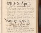 Zdjęcie nr 111 dla obiektu archiwalnego: Acta actorum causarum, sententiarum tam diffinitivarum quam interlocutoriarum et obligationum, quietationum ac constitutionum procuratorum coram reverendo domino Petro Mischkowsky Gneznensi et Cracoviensi canonico vicarique in spiritualibus Cracoviensi generali ad annum Domini MDLᵐᵘᵐ, cuius indicio est octava, pontificatus post mortem sanctissimi in Christo patris et domini nostri domini Pauli divina providencia pape III anno XVIᵐᵒ defuncti vacante, Regni vero serennissimi principis et domini Sigismundi Augusti Dei gratia Regis Poloniae, Magni Ducis Litwaniae, Russie, Prussie, Mazowie etc. domini et haeredis, anno XXIᵒ foeliciter continuantur