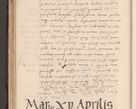 Zdjęcie nr 116 dla obiektu archiwalnego: Acta actorum causarum, sententiarum tam diffinitivarum quam interlocutoriarum et obligationum, quietationum ac constitutionum procuratorum coram reverendo domino Petro Mischkowsky Gneznensi et Cracoviensi canonico vicarique in spiritualibus Cracoviensi generali ad annum Domini MDLᵐᵘᵐ, cuius indicio est octava, pontificatus post mortem sanctissimi in Christo patris et domini nostri domini Pauli divina providencia pape III anno XVIᵐᵒ defuncti vacante, Regni vero serennissimi principis et domini Sigismundi Augusti Dei gratia Regis Poloniae, Magni Ducis Litwaniae, Russie, Prussie, Mazowie etc. domini et haeredis, anno XXIᵒ foeliciter continuantur