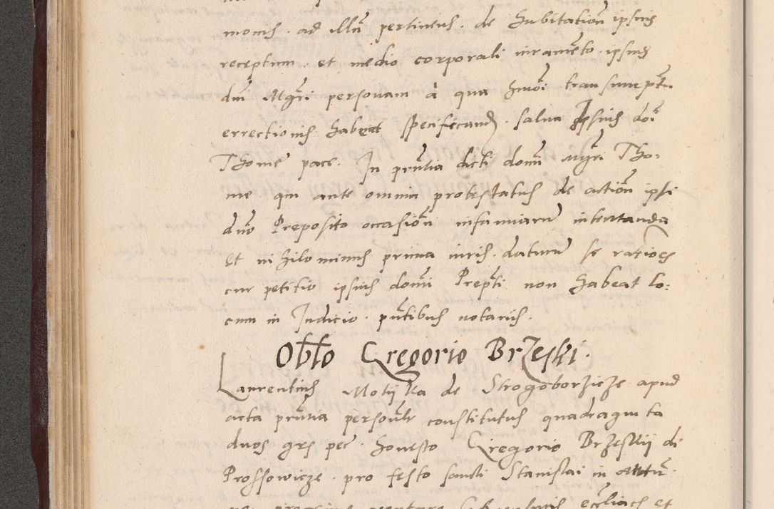 Zdjęcie nr 92 dla obiektu archiwalnego: Acta actorum causarum, sententiarum tam diffinitivarum quam interlocutoriarum et obligationum, quietationum ac constitutionum procuratorum coram reverendo domino Petro Mischkowsky Gneznensi et Cracoviensi canonico vicarique in spiritualibus Cracoviensi generali ad annum Domini MDLᵐᵘᵐ, cuius indicio est octava, pontificatus post mortem sanctissimi in Christo patris et domini nostri domini Pauli divina providencia pape III anno XVIᵐᵒ defuncti vacante, Regni vero serennissimi principis et domini Sigismundi Augusti Dei gratia Regis Poloniae, Magni Ducis Litwaniae, Russie, Prussie, Mazowie etc. domini et haeredis, anno XXIᵒ foeliciter continuantur