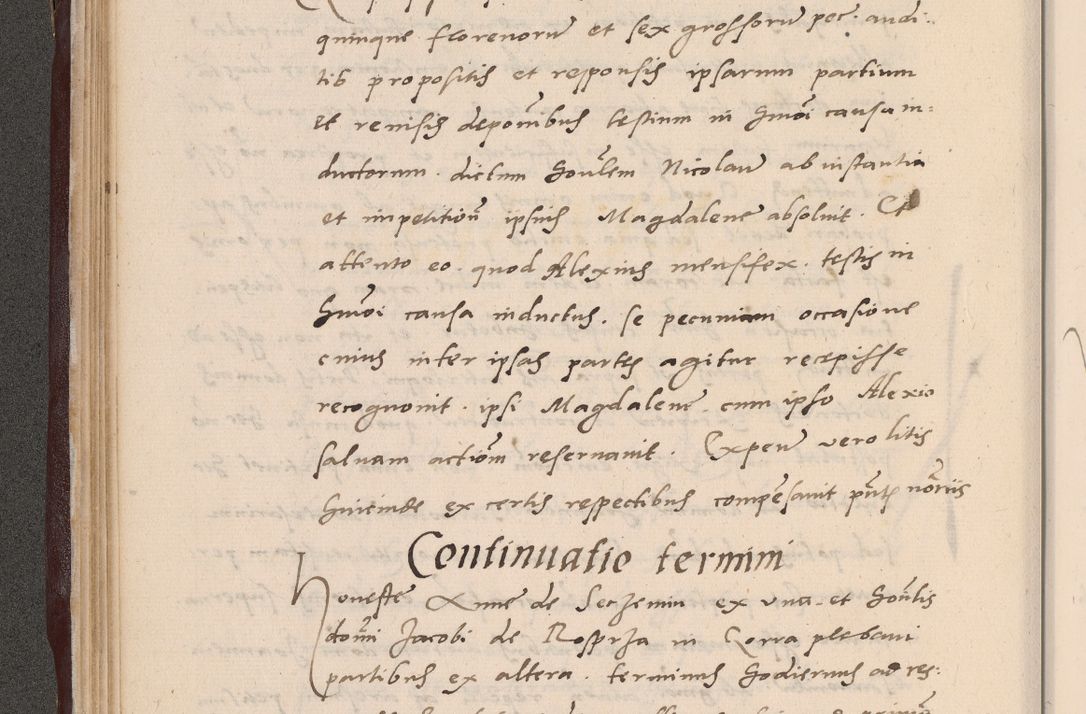 Zdjęcie nr 76 dla obiektu archiwalnego: Acta actorum causarum, sententiarum tam diffinitivarum quam interlocutoriarum et obligationum, quietationum ac constitutionum procuratorum coram reverendo domino Petro Mischkowsky Gneznensi et Cracoviensi canonico vicarique in spiritualibus Cracoviensi generali ad annum Domini MDLᵐᵘᵐ, cuius indicio est octava, pontificatus post mortem sanctissimi in Christo patris et domini nostri domini Pauli divina providencia pape III anno XVIᵐᵒ defuncti vacante, Regni vero serennissimi principis et domini Sigismundi Augusti Dei gratia Regis Poloniae, Magni Ducis Litwaniae, Russie, Prussie, Mazowie etc. domini et haeredis, anno XXIᵒ foeliciter continuantur