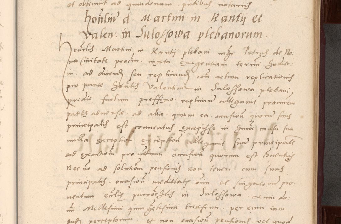 Zdjęcie nr 31 dla obiektu archiwalnego: Acta actorum causarum, sententiarum tam diffinitivarum quam interlocutoriarum et obligationum, quietationum ac constitutionum procuratorum coram reverendo domino Petro Mischkowsky Gneznensi et Cracoviensi canonico vicarique in spiritualibus Cracoviensi generali ad annum Domini MDLᵐᵘᵐ, cuius indicio est octava, pontificatus post mortem sanctissimi in Christo patris et domini nostri domini Pauli divina providencia pape III anno XVIᵐᵒ defuncti vacante, Regni vero serennissimi principis et domini Sigismundi Augusti Dei gratia Regis Poloniae, Magni Ducis Litwaniae, Russie, Prussie, Mazowie etc. domini et haeredis, anno XXIᵒ foeliciter continuantur