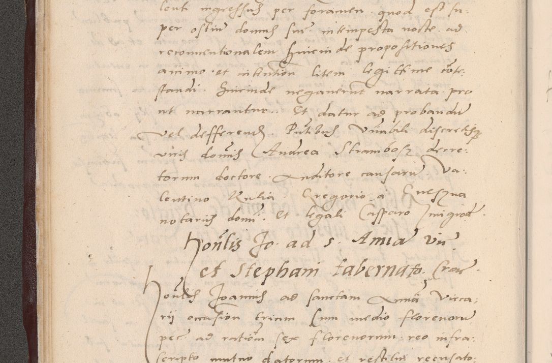 Zdjęcie nr 28 dla obiektu archiwalnego: Acta actorum causarum, sententiarum tam diffinitivarum quam interlocutoriarum et obligationum, quietationum ac constitutionum procuratorum coram reverendo domino Petro Mischkowsky Gneznensi et Cracoviensi canonico vicarique in spiritualibus Cracoviensi generali ad annum Domini MDLᵐᵘᵐ, cuius indicio est octava, pontificatus post mortem sanctissimi in Christo patris et domini nostri domini Pauli divina providencia pape III anno XVIᵐᵒ defuncti vacante, Regni vero serennissimi principis et domini Sigismundi Augusti Dei gratia Regis Poloniae, Magni Ducis Litwaniae, Russie, Prussie, Mazowie etc. domini et haeredis, anno XXIᵒ foeliciter continuantur