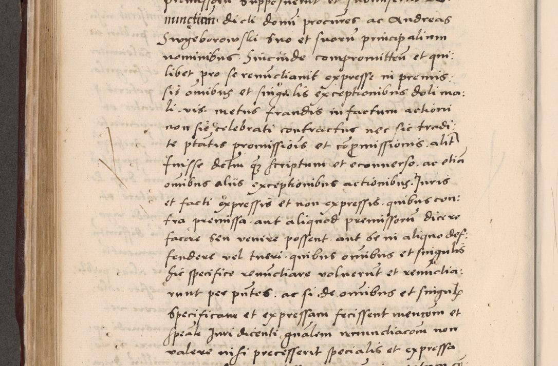 Zdjęcie nr 396 dla obiektu archiwalnego: Acta actorum causarum, sententiarum tam diffinitivarum quam interlocutoriarum et obligationum, quietationum ac constitutionum procuratorum coram reverendo domino Petro Mischkowsky Gneznensi et Cracoviensi canonico vicarique in spiritualibus Cracoviensi generali ad annum Domini MDLᵐᵘᵐ, cuius indicio est octava, pontificatus post mortem sanctissimi in Christo patris et domini nostri domini Pauli divina providencia pape III anno XVIᵐᵒ defuncti vacante, Regni vero serennissimi principis et domini Sigismundi Augusti Dei gratia Regis Poloniae, Magni Ducis Litwaniae, Russie, Prussie, Mazowie etc. domini et haeredis, anno XXIᵒ foeliciter continuantur