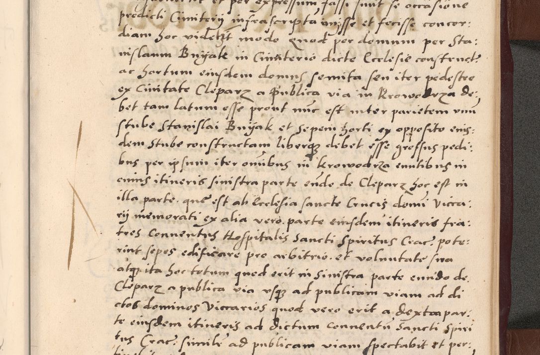 Zdjęcie nr 379 dla obiektu archiwalnego: Acta actorum causarum, sententiarum tam diffinitivarum quam interlocutoriarum et obligationum, quietationum ac constitutionum procuratorum coram reverendo domino Petro Mischkowsky Gneznensi et Cracoviensi canonico vicarique in spiritualibus Cracoviensi generali ad annum Domini MDLᵐᵘᵐ, cuius indicio est octava, pontificatus post mortem sanctissimi in Christo patris et domini nostri domini Pauli divina providencia pape III anno XVIᵐᵒ defuncti vacante, Regni vero serennissimi principis et domini Sigismundi Augusti Dei gratia Regis Poloniae, Magni Ducis Litwaniae, Russie, Prussie, Mazowie etc. domini et haeredis, anno XXIᵒ foeliciter continuantur