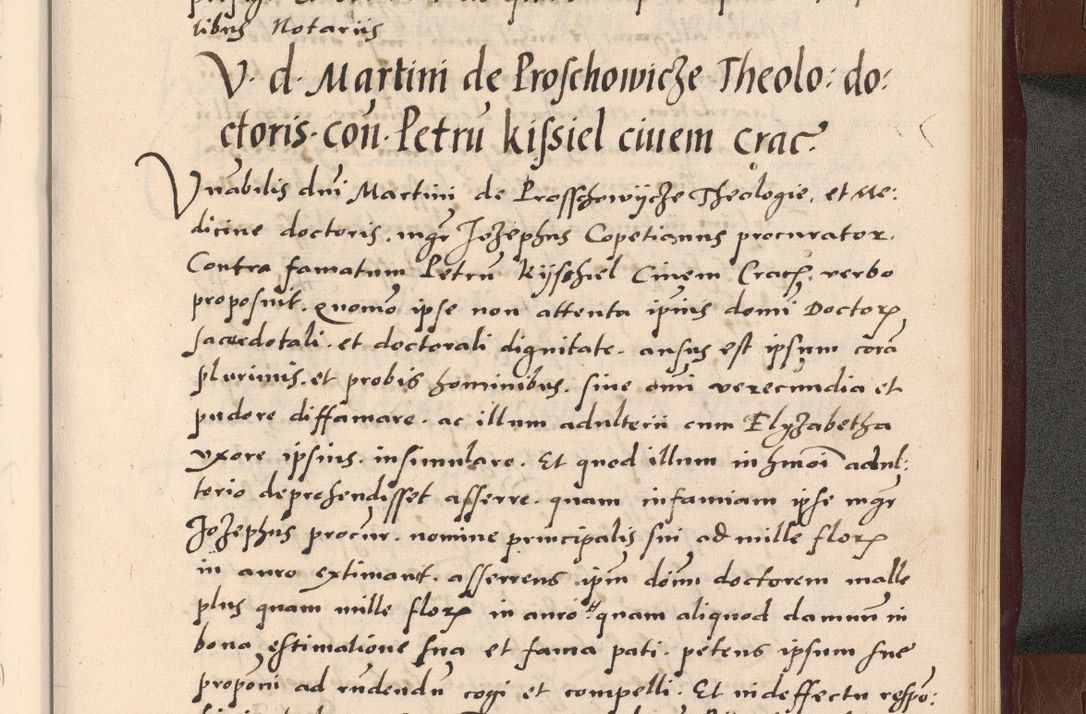 Zdjęcie nr 349 dla obiektu archiwalnego: Acta actorum causarum, sententiarum tam diffinitivarum quam interlocutoriarum et obligationum, quietationum ac constitutionum procuratorum coram reverendo domino Petro Mischkowsky Gneznensi et Cracoviensi canonico vicarique in spiritualibus Cracoviensi generali ad annum Domini MDLᵐᵘᵐ, cuius indicio est octava, pontificatus post mortem sanctissimi in Christo patris et domini nostri domini Pauli divina providencia pape III anno XVIᵐᵒ defuncti vacante, Regni vero serennissimi principis et domini Sigismundi Augusti Dei gratia Regis Poloniae, Magni Ducis Litwaniae, Russie, Prussie, Mazowie etc. domini et haeredis, anno XXIᵒ foeliciter continuantur
