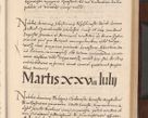 Zdjęcie nr 293 dla obiektu archiwalnego: Acta actorum causarum, sententiarum tam diffinitivarum quam interlocutoriarum et obligationum, quietationum ac constitutionum procuratorum coram reverendo domino Petro Mischkowsky Gneznensi et Cracoviensi canonico vicarique in spiritualibus Cracoviensi generali ad annum Domini MDLᵐᵘᵐ, cuius indicio est octava, pontificatus post mortem sanctissimi in Christo patris et domini nostri domini Pauli divina providencia pape III anno XVIᵐᵒ defuncti vacante, Regni vero serennissimi principis et domini Sigismundi Augusti Dei gratia Regis Poloniae, Magni Ducis Litwaniae, Russie, Prussie, Mazowie etc. domini et haeredis, anno XXIᵒ foeliciter continuantur
