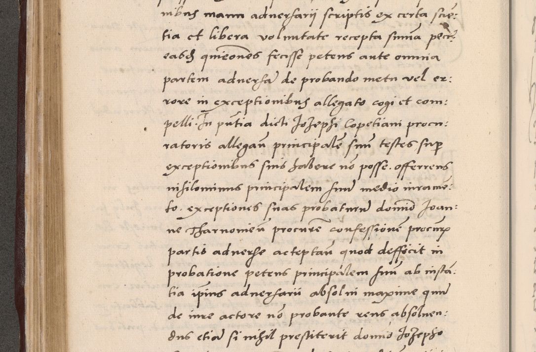 Zdjęcie nr 272 dla obiektu archiwalnego: Acta actorum causarum, sententiarum tam diffinitivarum quam interlocutoriarum et obligationum, quietationum ac constitutionum procuratorum coram reverendo domino Petro Mischkowsky Gneznensi et Cracoviensi canonico vicarique in spiritualibus Cracoviensi generali ad annum Domini MDLᵐᵘᵐ, cuius indicio est octava, pontificatus post mortem sanctissimi in Christo patris et domini nostri domini Pauli divina providencia pape III anno XVIᵐᵒ defuncti vacante, Regni vero serennissimi principis et domini Sigismundi Augusti Dei gratia Regis Poloniae, Magni Ducis Litwaniae, Russie, Prussie, Mazowie etc. domini et haeredis, anno XXIᵒ foeliciter continuantur