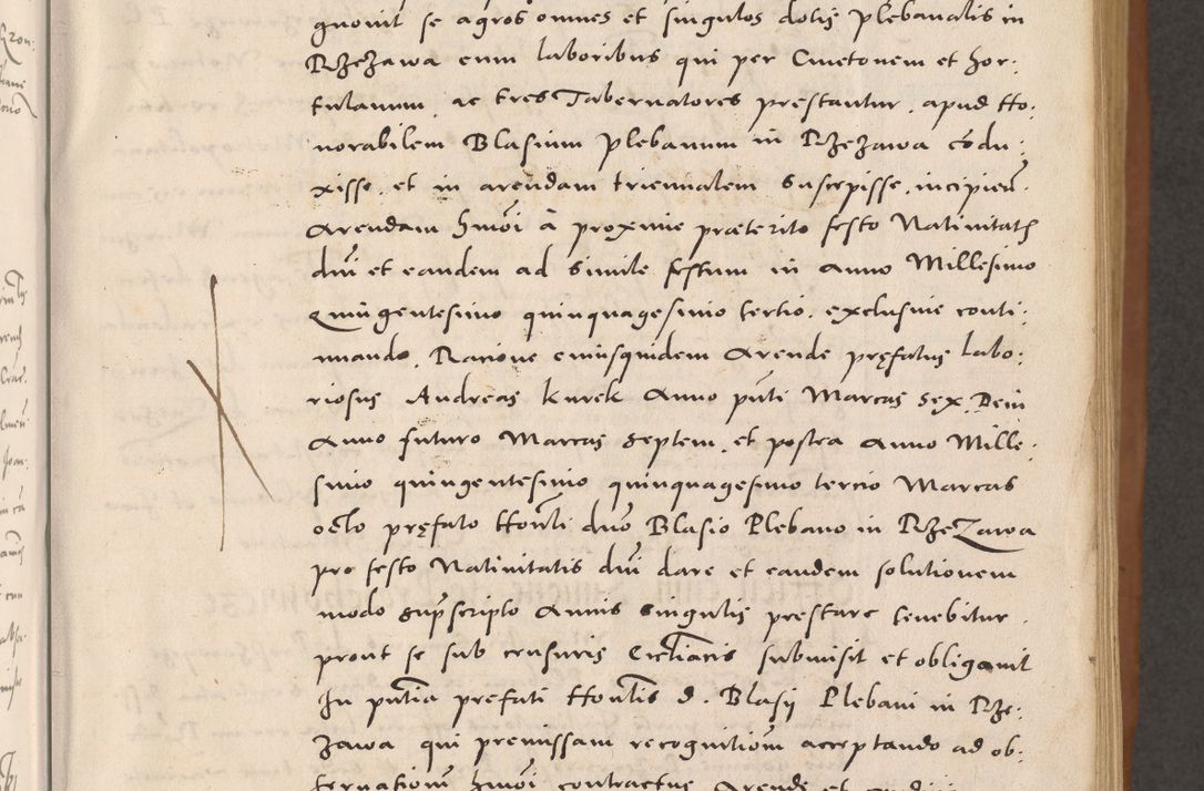 Zdjęcie nr 17 dla obiektu archiwalnego: Acta actorum causarum, sentenciarum tam diffinitivarum quam interloquutoriarum, decretorum, obligationum, quietationum et constitucionum procuratorum coram reverendo domino Bartholomeo Ganthkowsky cancellario Gnesnensi, archidiacono et reverendissimi in Christo patris domini Andree Dei gratia episcopi Cracoviensis vicario in spiritualibus generali Cracoviensi ad annum Domini millesimum quingentesimum quingentesimum primum, cuius indictio nona, pontificatus sanctissimi in Christo patris domini Julii divina providencia pape tercii, annus secundus (sic!) felici omine incipiutur.