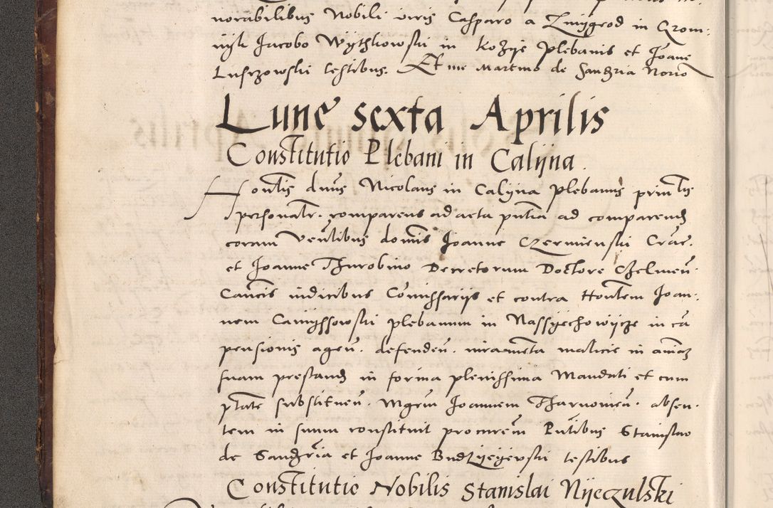 Zdjęcie nr 16 dla obiektu archiwalnego: Acta actorum causarum, sentenciarum tam diffinitivarum quam interloquutoriarum, decretorum, obligationum, quietationum et constitucionum procuratorum coram reverendo domino Bartholomeo Ganthkowsky cancellario Gnesnensi, archidiacono et reverendissimi in Christo patris domini Andree Dei gratia episcopi Cracoviensis vicario in spiritualibus generali Cracoviensi ad annum Domini millesimum quingentesimum quingentesimum primum, cuius indictio nona, pontificatus sanctissimi in Christo patris domini Julii divina providencia pape tercii, annus secundus (sic!) felici omine incipiutur.