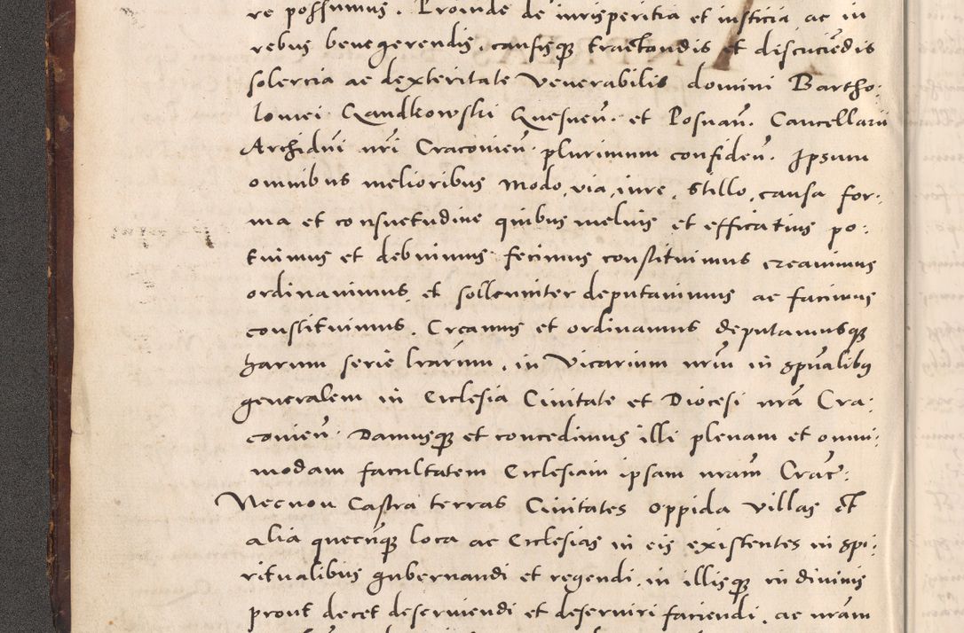 Zdjęcie nr 10 dla obiektu archiwalnego: Acta actorum causarum, sentenciarum tam diffinitivarum quam interloquutoriarum, decretorum, obligationum, quietationum et constitucionum procuratorum coram reverendo domino Bartholomeo Ganthkowsky cancellario Gnesnensi, archidiacono et reverendissimi in Christo patris domini Andree Dei gratia episcopi Cracoviensis vicario in spiritualibus generali Cracoviensi ad annum Domini millesimum quingentesimum quingentesimum primum, cuius indictio nona, pontificatus sanctissimi in Christo patris domini Julii divina providencia pape tercii, annus secundus (sic!) felici omine incipiutur.