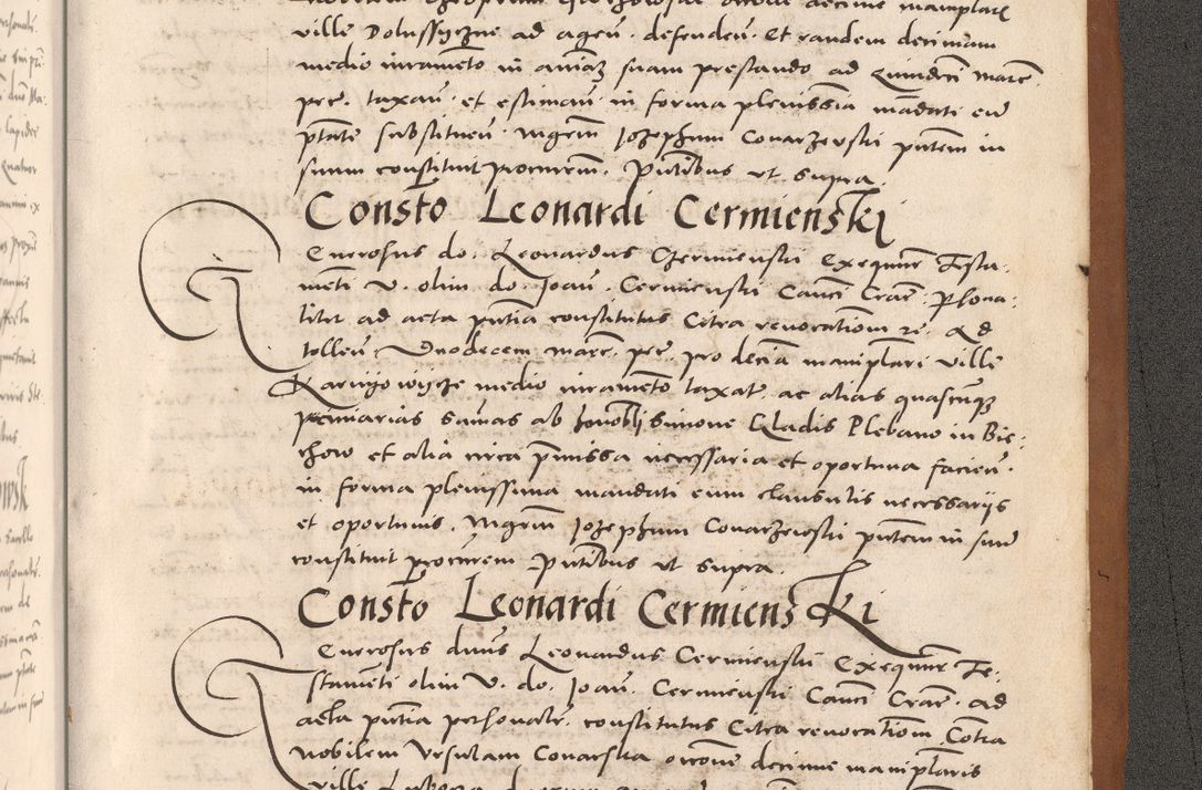 Zdjęcie nr 1191 dla obiektu archiwalnego: Acta actorum causarum, sentenciarum tam diffinitivarum quam interloquutoriarum, decretorum, obligationum, quietationum et constitucionum procuratorum coram reverendo domino Bartholomeo Ganthkowsky cancellario Gnesnensi, archidiacono et reverendissimi in Christo patris domini Andree Dei gratia episcopi Cracoviensis vicario in spiritualibus generali Cracoviensi ad annum Domini millesimum quingentesimum quingentesimum primum, cuius indictio nona, pontificatus sanctissimi in Christo patris domini Julii divina providencia pape tercii, annus secundus (sic!) felici omine incipiutur.