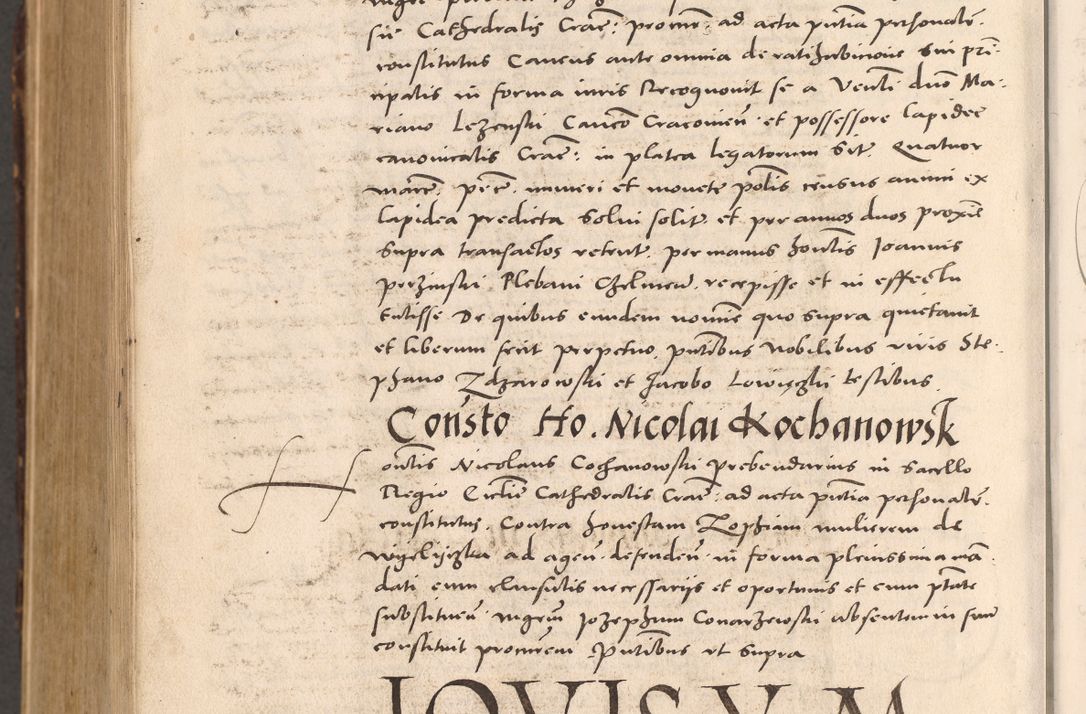 Zdjęcie nr 1190 dla obiektu archiwalnego: Acta actorum causarum, sentenciarum tam diffinitivarum quam interloquutoriarum, decretorum, obligationum, quietationum et constitucionum procuratorum coram reverendo domino Bartholomeo Ganthkowsky cancellario Gnesnensi, archidiacono et reverendissimi in Christo patris domini Andree Dei gratia episcopi Cracoviensis vicario in spiritualibus generali Cracoviensi ad annum Domini millesimum quingentesimum quingentesimum primum, cuius indictio nona, pontificatus sanctissimi in Christo patris domini Julii divina providencia pape tercii, annus secundus (sic!) felici omine incipiutur.