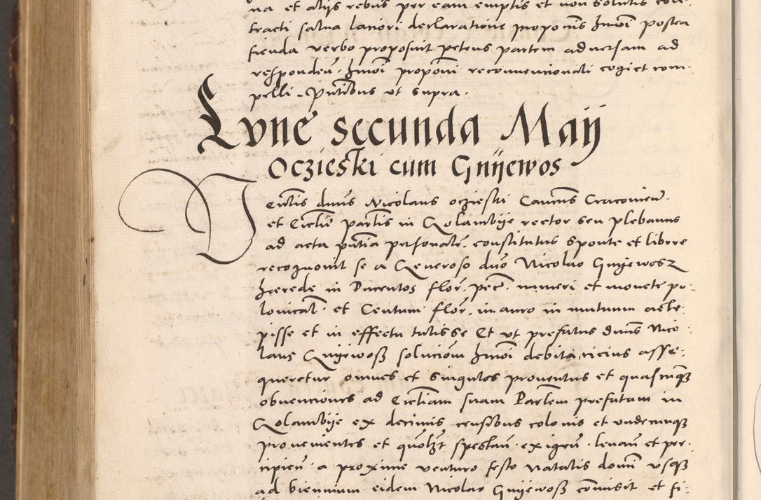 Zdjęcie nr 1188 dla obiektu archiwalnego: Acta actorum causarum, sentenciarum tam diffinitivarum quam interloquutoriarum, decretorum, obligationum, quietationum et constitucionum procuratorum coram reverendo domino Bartholomeo Ganthkowsky cancellario Gnesnensi, archidiacono et reverendissimi in Christo patris domini Andree Dei gratia episcopi Cracoviensis vicario in spiritualibus generali Cracoviensi ad annum Domini millesimum quingentesimum quingentesimum primum, cuius indictio nona, pontificatus sanctissimi in Christo patris domini Julii divina providencia pape tercii, annus secundus (sic!) felici omine incipiutur.