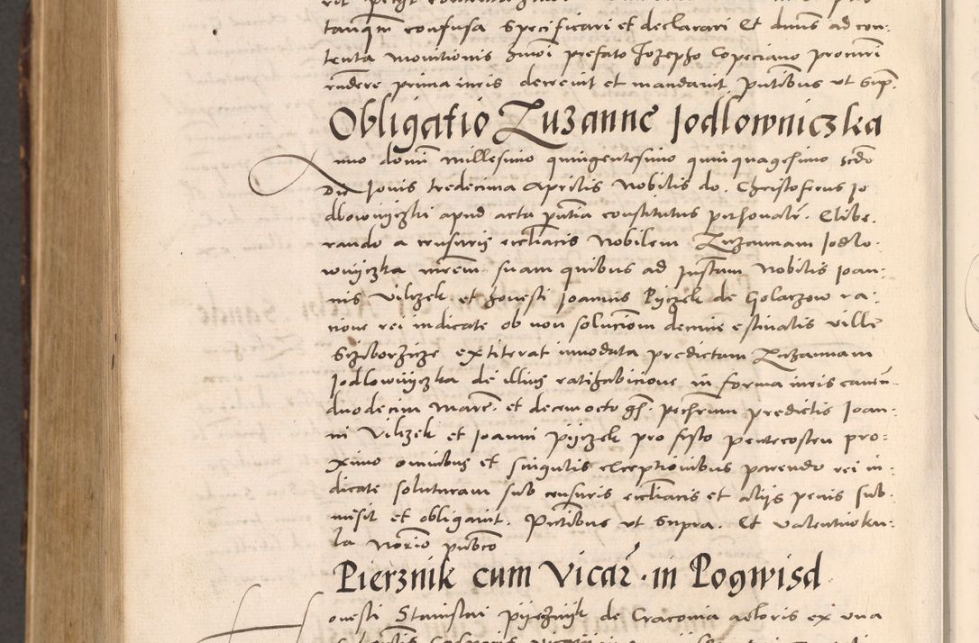 Zdjęcie nr 1176 dla obiektu archiwalnego: Acta actorum causarum, sentenciarum tam diffinitivarum quam interloquutoriarum, decretorum, obligationum, quietationum et constitucionum procuratorum coram reverendo domino Bartholomeo Ganthkowsky cancellario Gnesnensi, archidiacono et reverendissimi in Christo patris domini Andree Dei gratia episcopi Cracoviensis vicario in spiritualibus generali Cracoviensi ad annum Domini millesimum quingentesimum quingentesimum primum, cuius indictio nona, pontificatus sanctissimi in Christo patris domini Julii divina providencia pape tercii, annus secundus (sic!) felici omine incipiutur.