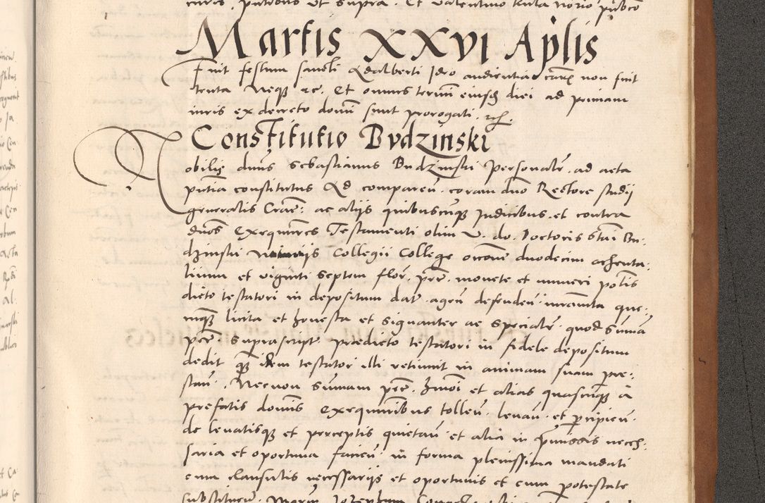 Zdjęcie nr 1169 dla obiektu archiwalnego: Acta actorum causarum, sentenciarum tam diffinitivarum quam interloquutoriarum, decretorum, obligationum, quietationum et constitucionum procuratorum coram reverendo domino Bartholomeo Ganthkowsky cancellario Gnesnensi, archidiacono et reverendissimi in Christo patris domini Andree Dei gratia episcopi Cracoviensis vicario in spiritualibus generali Cracoviensi ad annum Domini millesimum quingentesimum quingentesimum primum, cuius indictio nona, pontificatus sanctissimi in Christo patris domini Julii divina providencia pape tercii, annus secundus (sic!) felici omine incipiutur.