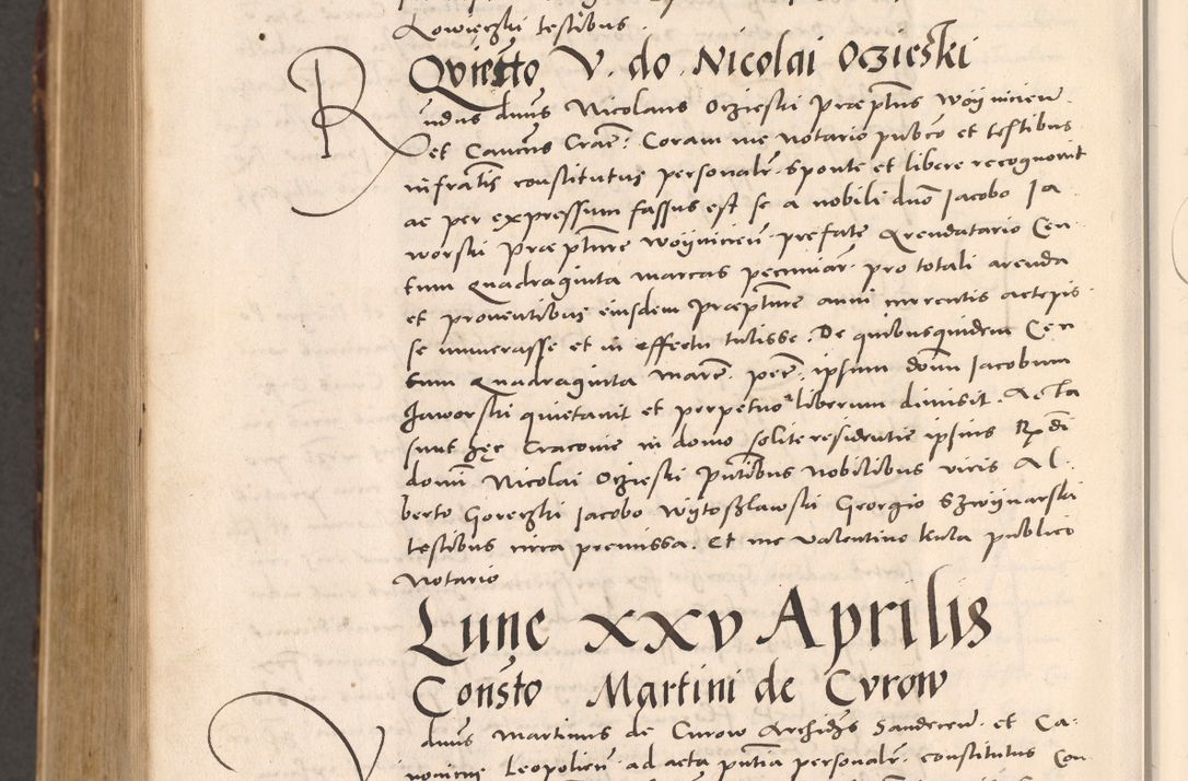 Zdjęcie nr 1168 dla obiektu archiwalnego: Acta actorum causarum, sentenciarum tam diffinitivarum quam interloquutoriarum, decretorum, obligationum, quietationum et constitucionum procuratorum coram reverendo domino Bartholomeo Ganthkowsky cancellario Gnesnensi, archidiacono et reverendissimi in Christo patris domini Andree Dei gratia episcopi Cracoviensis vicario in spiritualibus generali Cracoviensi ad annum Domini millesimum quingentesimum quingentesimum primum, cuius indictio nona, pontificatus sanctissimi in Christo patris domini Julii divina providencia pape tercii, annus secundus (sic!) felici omine incipiutur.