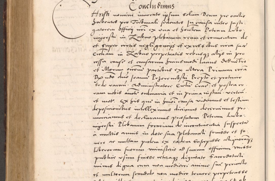Zdjęcie nr 1160 dla obiektu archiwalnego: Acta actorum causarum, sentenciarum tam diffinitivarum quam interloquutoriarum, decretorum, obligationum, quietationum et constitucionum procuratorum coram reverendo domino Bartholomeo Ganthkowsky cancellario Gnesnensi, archidiacono et reverendissimi in Christo patris domini Andree Dei gratia episcopi Cracoviensis vicario in spiritualibus generali Cracoviensi ad annum Domini millesimum quingentesimum quingentesimum primum, cuius indictio nona, pontificatus sanctissimi in Christo patris domini Julii divina providencia pape tercii, annus secundus (sic!) felici omine incipiutur.