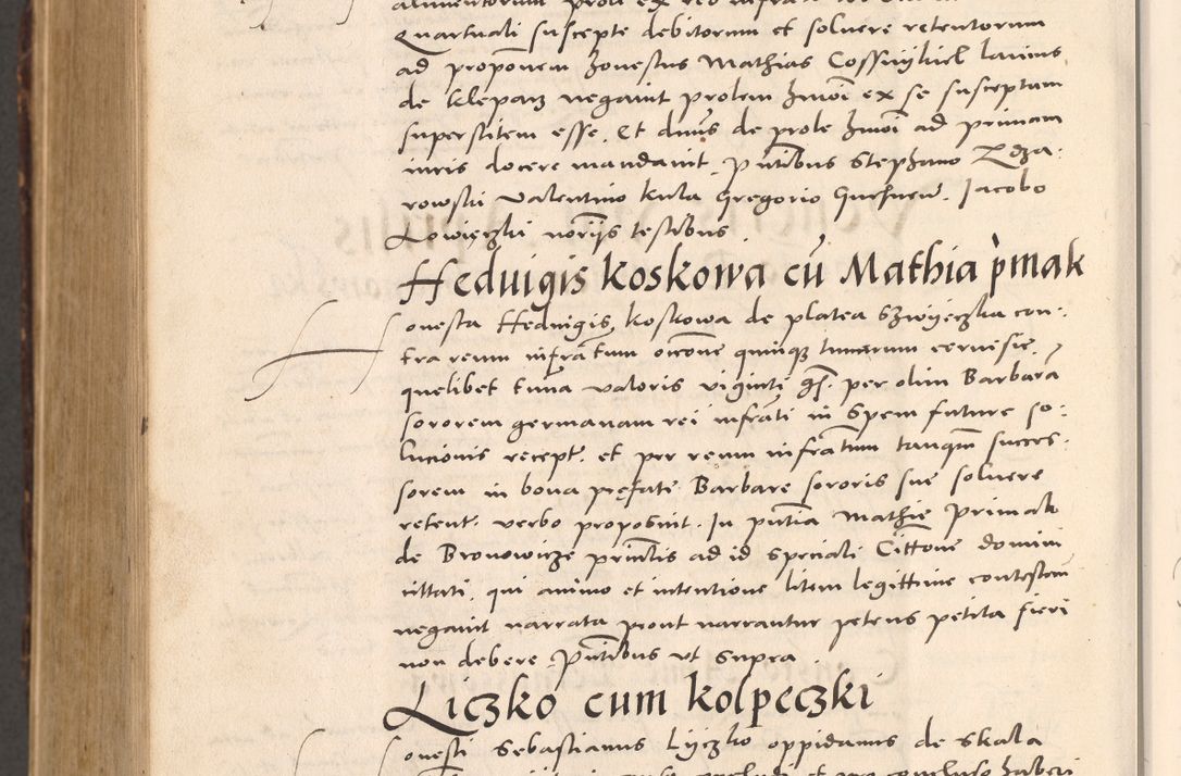 Zdjęcie nr 1152 dla obiektu archiwalnego: Acta actorum causarum, sentenciarum tam diffinitivarum quam interloquutoriarum, decretorum, obligationum, quietationum et constitucionum procuratorum coram reverendo domino Bartholomeo Ganthkowsky cancellario Gnesnensi, archidiacono et reverendissimi in Christo patris domini Andree Dei gratia episcopi Cracoviensis vicario in spiritualibus generali Cracoviensi ad annum Domini millesimum quingentesimum quingentesimum primum, cuius indictio nona, pontificatus sanctissimi in Christo patris domini Julii divina providencia pape tercii, annus secundus (sic!) felici omine incipiutur.