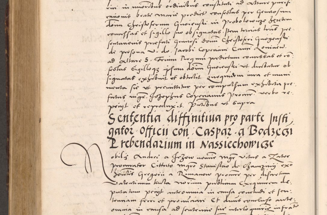 Zdjęcie nr 1148 dla obiektu archiwalnego: Acta actorum causarum, sentenciarum tam diffinitivarum quam interloquutoriarum, decretorum, obligationum, quietationum et constitucionum procuratorum coram reverendo domino Bartholomeo Ganthkowsky cancellario Gnesnensi, archidiacono et reverendissimi in Christo patris domini Andree Dei gratia episcopi Cracoviensis vicario in spiritualibus generali Cracoviensi ad annum Domini millesimum quingentesimum quingentesimum primum, cuius indictio nona, pontificatus sanctissimi in Christo patris domini Julii divina providencia pape tercii, annus secundus (sic!) felici omine incipiutur.