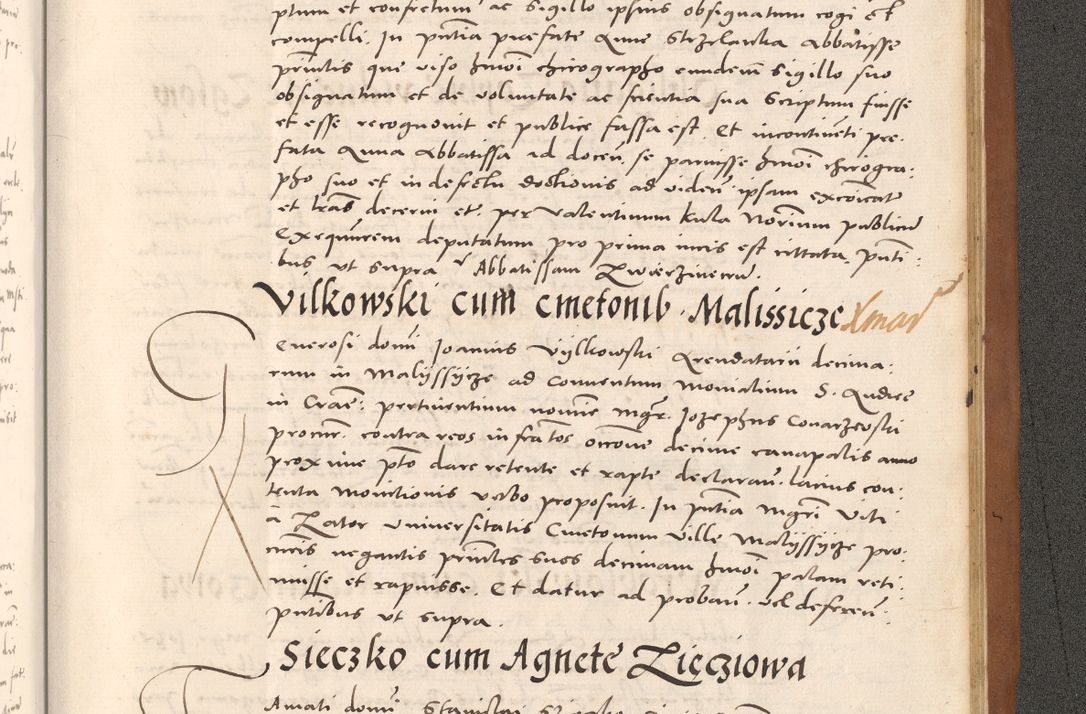 Zdjęcie nr 1141 dla obiektu archiwalnego: Acta actorum causarum, sentenciarum tam diffinitivarum quam interloquutoriarum, decretorum, obligationum, quietationum et constitucionum procuratorum coram reverendo domino Bartholomeo Ganthkowsky cancellario Gnesnensi, archidiacono et reverendissimi in Christo patris domini Andree Dei gratia episcopi Cracoviensis vicario in spiritualibus generali Cracoviensi ad annum Domini millesimum quingentesimum quingentesimum primum, cuius indictio nona, pontificatus sanctissimi in Christo patris domini Julii divina providencia pape tercii, annus secundus (sic!) felici omine incipiutur.