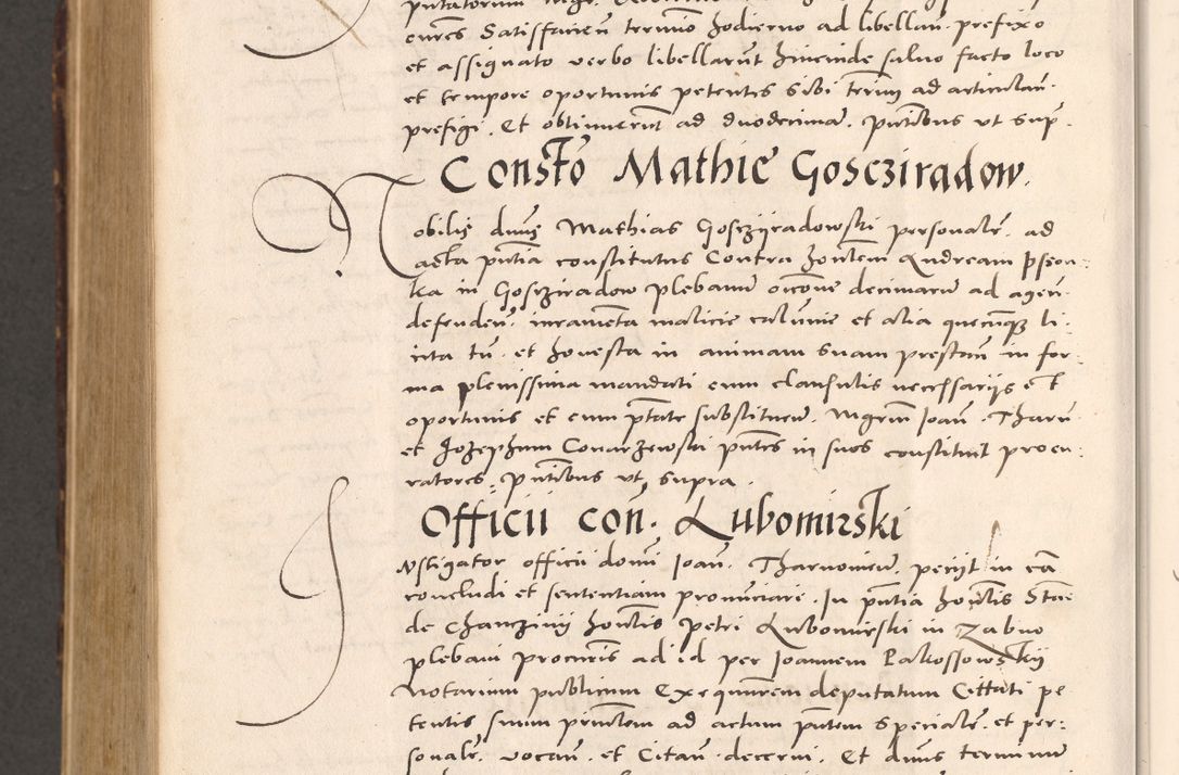 Zdjęcie nr 1124 dla obiektu archiwalnego: Acta actorum causarum, sentenciarum tam diffinitivarum quam interloquutoriarum, decretorum, obligationum, quietationum et constitucionum procuratorum coram reverendo domino Bartholomeo Ganthkowsky cancellario Gnesnensi, archidiacono et reverendissimi in Christo patris domini Andree Dei gratia episcopi Cracoviensis vicario in spiritualibus generali Cracoviensi ad annum Domini millesimum quingentesimum quingentesimum primum, cuius indictio nona, pontificatus sanctissimi in Christo patris domini Julii divina providencia pape tercii, annus secundus (sic!) felici omine incipiutur.
