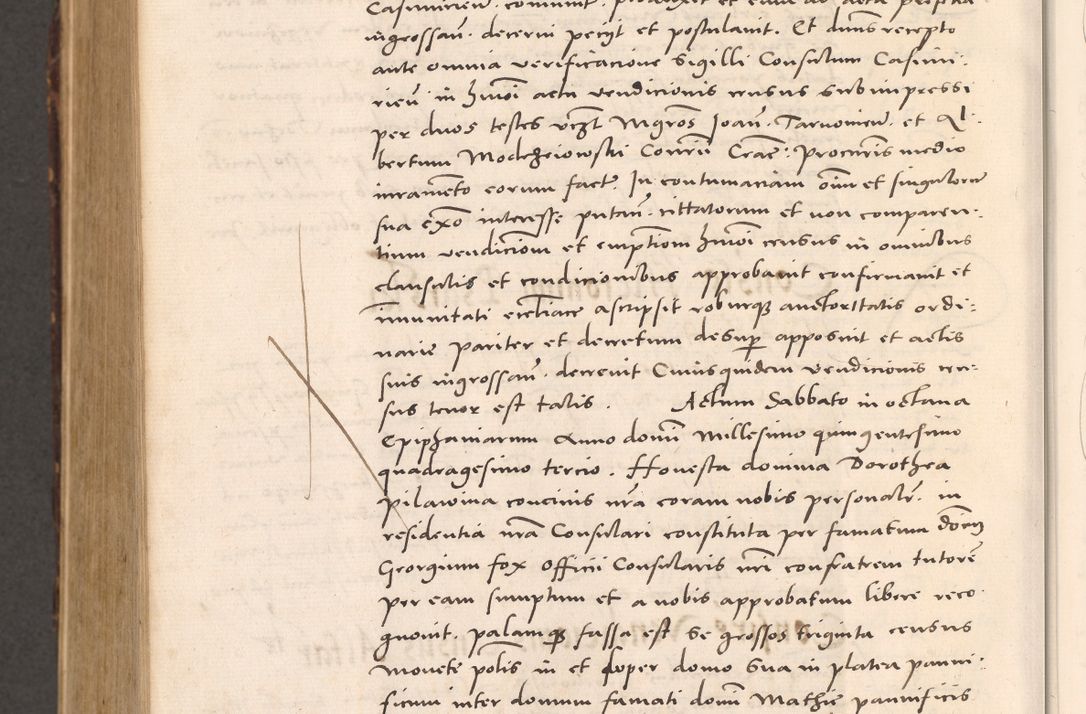 Zdjęcie nr 1116 dla obiektu archiwalnego: Acta actorum causarum, sentenciarum tam diffinitivarum quam interloquutoriarum, decretorum, obligationum, quietationum et constitucionum procuratorum coram reverendo domino Bartholomeo Ganthkowsky cancellario Gnesnensi, archidiacono et reverendissimi in Christo patris domini Andree Dei gratia episcopi Cracoviensis vicario in spiritualibus generali Cracoviensi ad annum Domini millesimum quingentesimum quingentesimum primum, cuius indictio nona, pontificatus sanctissimi in Christo patris domini Julii divina providencia pape tercii, annus secundus (sic!) felici omine incipiutur.