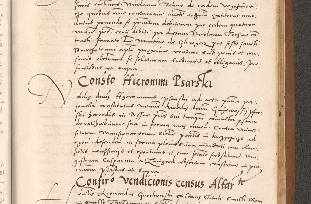 Zdjęcie nr 1115 dla obiektu archiwalnego: Acta actorum causarum, sentenciarum tam diffinitivarum quam interloquutoriarum, decretorum, obligationum, quietationum et constitucionum procuratorum coram reverendo domino Bartholomeo Ganthkowsky cancellario Gnesnensi, archidiacono et reverendissimi in Christo patris domini Andree Dei gratia episcopi Cracoviensis vicario in spiritualibus generali Cracoviensi ad annum Domini millesimum quingentesimum quingentesimum primum, cuius indictio nona, pontificatus sanctissimi in Christo patris domini Julii divina providencia pape tercii, annus secundus (sic!) felici omine incipiutur.