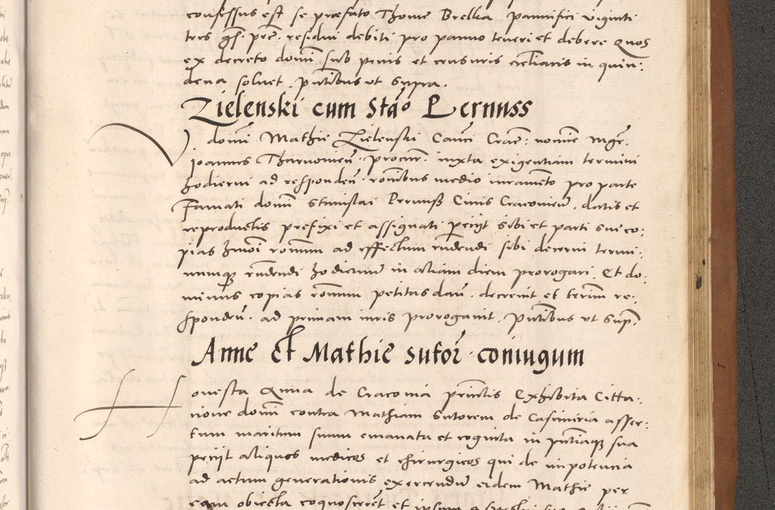 Zdjęcie nr 1107 dla obiektu archiwalnego: Acta actorum causarum, sentenciarum tam diffinitivarum quam interloquutoriarum, decretorum, obligationum, quietationum et constitucionum procuratorum coram reverendo domino Bartholomeo Ganthkowsky cancellario Gnesnensi, archidiacono et reverendissimi in Christo patris domini Andree Dei gratia episcopi Cracoviensis vicario in spiritualibus generali Cracoviensi ad annum Domini millesimum quingentesimum quingentesimum primum, cuius indictio nona, pontificatus sanctissimi in Christo patris domini Julii divina providencia pape tercii, annus secundus (sic!) felici omine incipiutur.