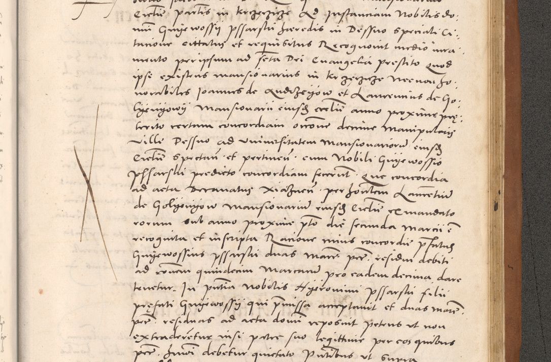Zdjęcie nr 1111 dla obiektu archiwalnego: Acta actorum causarum, sentenciarum tam diffinitivarum quam interloquutoriarum, decretorum, obligationum, quietationum et constitucionum procuratorum coram reverendo domino Bartholomeo Ganthkowsky cancellario Gnesnensi, archidiacono et reverendissimi in Christo patris domini Andree Dei gratia episcopi Cracoviensis vicario in spiritualibus generali Cracoviensi ad annum Domini millesimum quingentesimum quingentesimum primum, cuius indictio nona, pontificatus sanctissimi in Christo patris domini Julii divina providencia pape tercii, annus secundus (sic!) felici omine incipiutur.