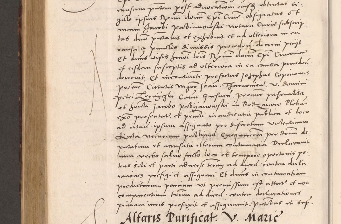 Zdjęcie nr 1108 dla obiektu archiwalnego: Acta actorum causarum, sentenciarum tam diffinitivarum quam interloquutoriarum, decretorum, obligationum, quietationum et constitucionum procuratorum coram reverendo domino Bartholomeo Ganthkowsky cancellario Gnesnensi, archidiacono et reverendissimi in Christo patris domini Andree Dei gratia episcopi Cracoviensis vicario in spiritualibus generali Cracoviensi ad annum Domini millesimum quingentesimum quingentesimum primum, cuius indictio nona, pontificatus sanctissimi in Christo patris domini Julii divina providencia pape tercii, annus secundus (sic!) felici omine incipiutur.