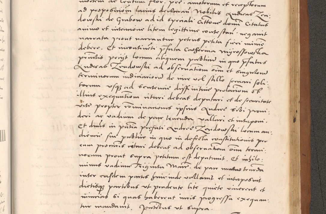 Zdjęcie nr 1103 dla obiektu archiwalnego: Acta actorum causarum, sentenciarum tam diffinitivarum quam interloquutoriarum, decretorum, obligationum, quietationum et constitucionum procuratorum coram reverendo domino Bartholomeo Ganthkowsky cancellario Gnesnensi, archidiacono et reverendissimi in Christo patris domini Andree Dei gratia episcopi Cracoviensis vicario in spiritualibus generali Cracoviensi ad annum Domini millesimum quingentesimum quingentesimum primum, cuius indictio nona, pontificatus sanctissimi in Christo patris domini Julii divina providencia pape tercii, annus secundus (sic!) felici omine incipiutur.