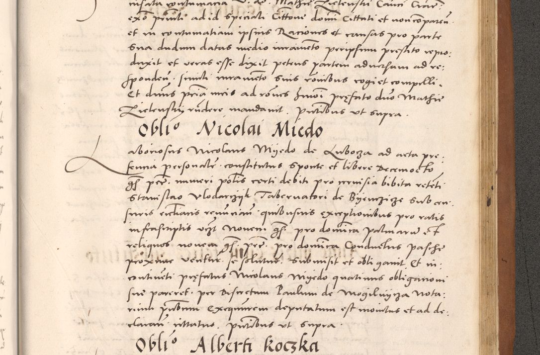 Zdjęcie nr 1099 dla obiektu archiwalnego: Acta actorum causarum, sentenciarum tam diffinitivarum quam interloquutoriarum, decretorum, obligationum, quietationum et constitucionum procuratorum coram reverendo domino Bartholomeo Ganthkowsky cancellario Gnesnensi, archidiacono et reverendissimi in Christo patris domini Andree Dei gratia episcopi Cracoviensis vicario in spiritualibus generali Cracoviensi ad annum Domini millesimum quingentesimum quingentesimum primum, cuius indictio nona, pontificatus sanctissimi in Christo patris domini Julii divina providencia pape tercii, annus secundus (sic!) felici omine incipiutur.