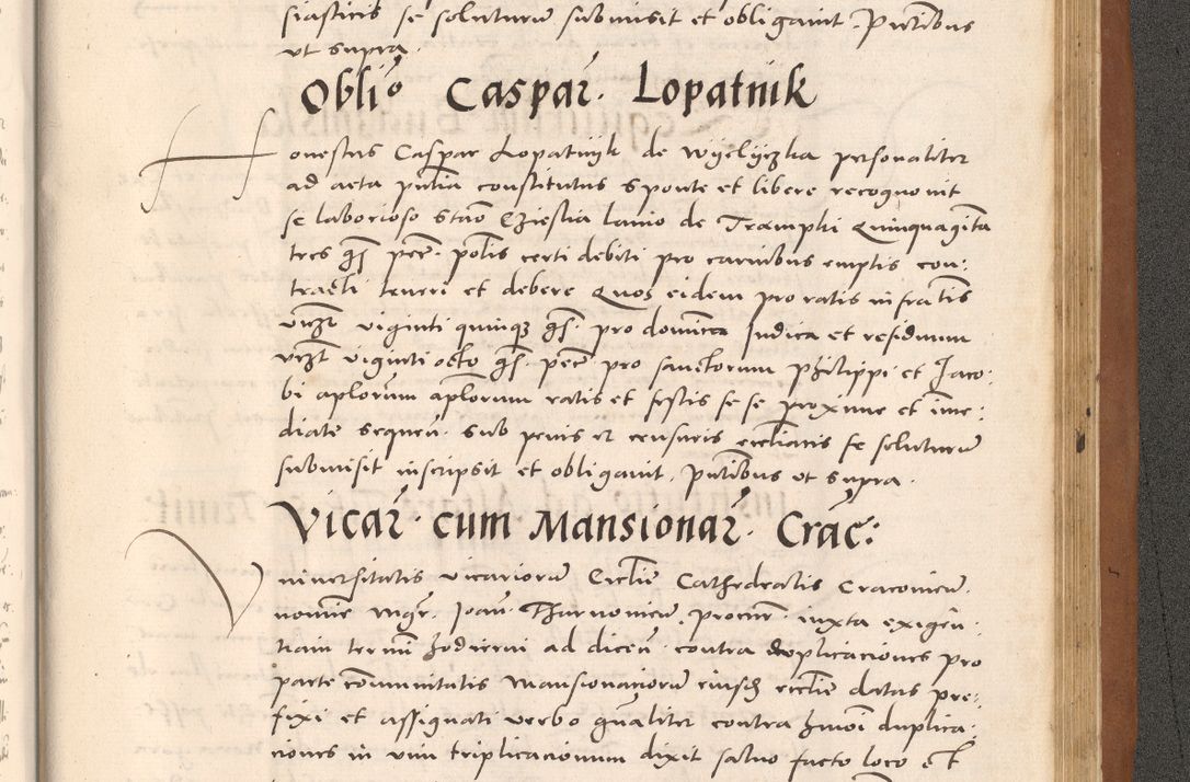 Zdjęcie nr 1089 dla obiektu archiwalnego: Acta actorum causarum, sentenciarum tam diffinitivarum quam interloquutoriarum, decretorum, obligationum, quietationum et constitucionum procuratorum coram reverendo domino Bartholomeo Ganthkowsky cancellario Gnesnensi, archidiacono et reverendissimi in Christo patris domini Andree Dei gratia episcopi Cracoviensis vicario in spiritualibus generali Cracoviensi ad annum Domini millesimum quingentesimum quingentesimum primum, cuius indictio nona, pontificatus sanctissimi in Christo patris domini Julii divina providencia pape tercii, annus secundus (sic!) felici omine incipiutur.