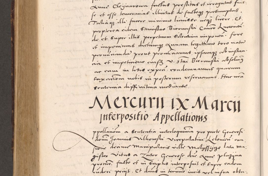 Zdjęcie nr 1074 dla obiektu archiwalnego: Acta actorum causarum, sentenciarum tam diffinitivarum quam interloquutoriarum, decretorum, obligationum, quietationum et constitucionum procuratorum coram reverendo domino Bartholomeo Ganthkowsky cancellario Gnesnensi, archidiacono et reverendissimi in Christo patris domini Andree Dei gratia episcopi Cracoviensis vicario in spiritualibus generali Cracoviensi ad annum Domini millesimum quingentesimum quingentesimum primum, cuius indictio nona, pontificatus sanctissimi in Christo patris domini Julii divina providencia pape tercii, annus secundus (sic!) felici omine incipiutur.
