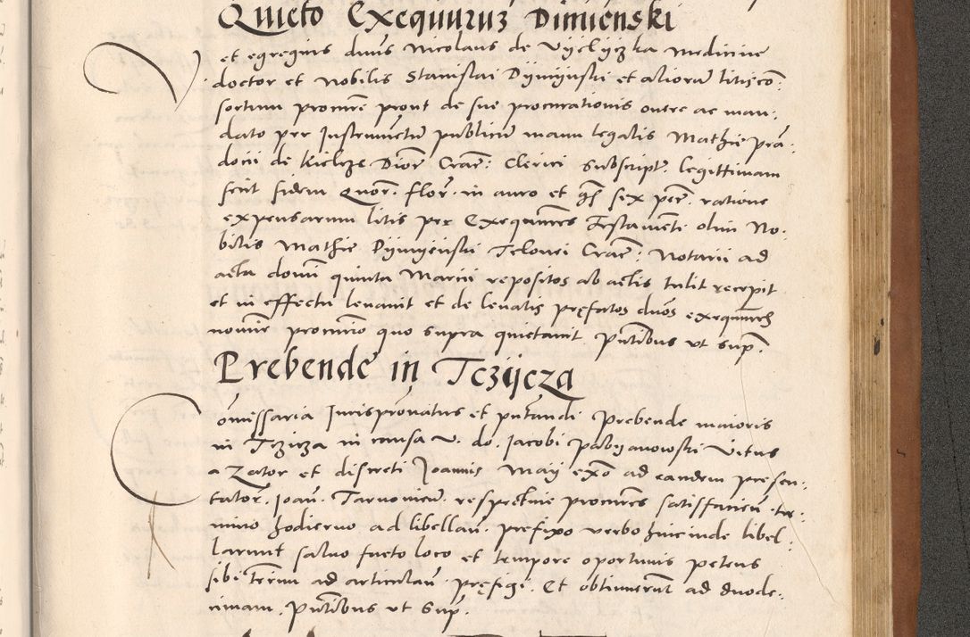 Zdjęcie nr 1065 dla obiektu archiwalnego: Acta actorum causarum, sentenciarum tam diffinitivarum quam interloquutoriarum, decretorum, obligationum, quietationum et constitucionum procuratorum coram reverendo domino Bartholomeo Ganthkowsky cancellario Gnesnensi, archidiacono et reverendissimi in Christo patris domini Andree Dei gratia episcopi Cracoviensis vicario in spiritualibus generali Cracoviensi ad annum Domini millesimum quingentesimum quingentesimum primum, cuius indictio nona, pontificatus sanctissimi in Christo patris domini Julii divina providencia pape tercii, annus secundus (sic!) felici omine incipiutur.