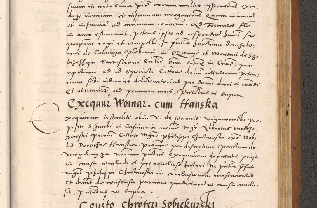 Zdjęcie nr 1063 dla obiektu archiwalnego: Acta actorum causarum, sentenciarum tam diffinitivarum quam interloquutoriarum, decretorum, obligationum, quietationum et constitucionum procuratorum coram reverendo domino Bartholomeo Ganthkowsky cancellario Gnesnensi, archidiacono et reverendissimi in Christo patris domini Andree Dei gratia episcopi Cracoviensis vicario in spiritualibus generali Cracoviensi ad annum Domini millesimum quingentesimum quingentesimum primum, cuius indictio nona, pontificatus sanctissimi in Christo patris domini Julii divina providencia pape tercii, annus secundus (sic!) felici omine incipiutur.