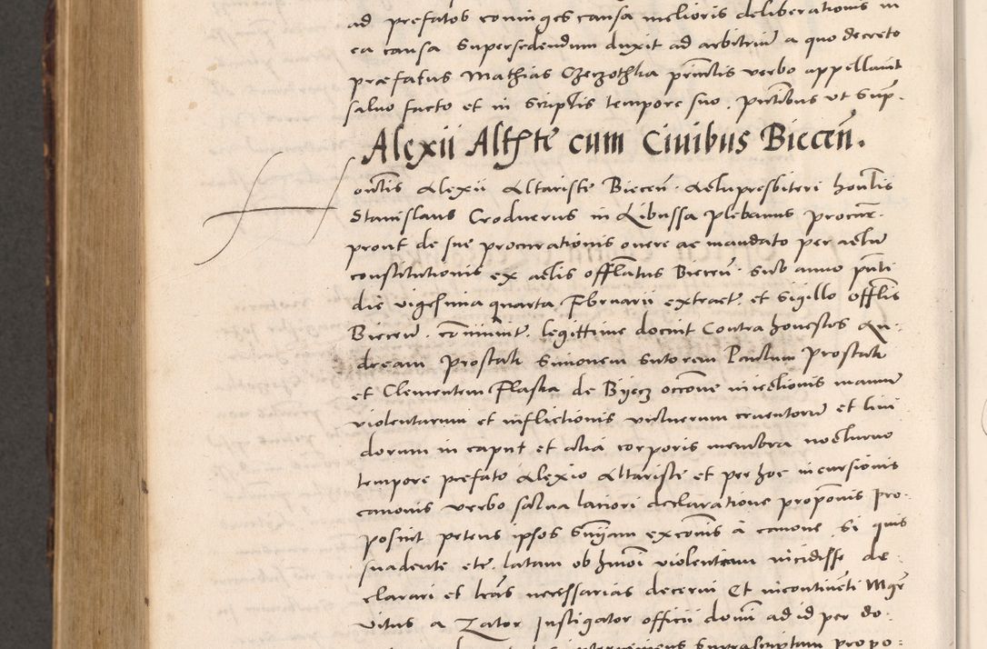 Zdjęcie nr 1058 dla obiektu archiwalnego: Acta actorum causarum, sentenciarum tam diffinitivarum quam interloquutoriarum, decretorum, obligationum, quietationum et constitucionum procuratorum coram reverendo domino Bartholomeo Ganthkowsky cancellario Gnesnensi, archidiacono et reverendissimi in Christo patris domini Andree Dei gratia episcopi Cracoviensis vicario in spiritualibus generali Cracoviensi ad annum Domini millesimum quingentesimum quingentesimum primum, cuius indictio nona, pontificatus sanctissimi in Christo patris domini Julii divina providencia pape tercii, annus secundus (sic!) felici omine incipiutur.