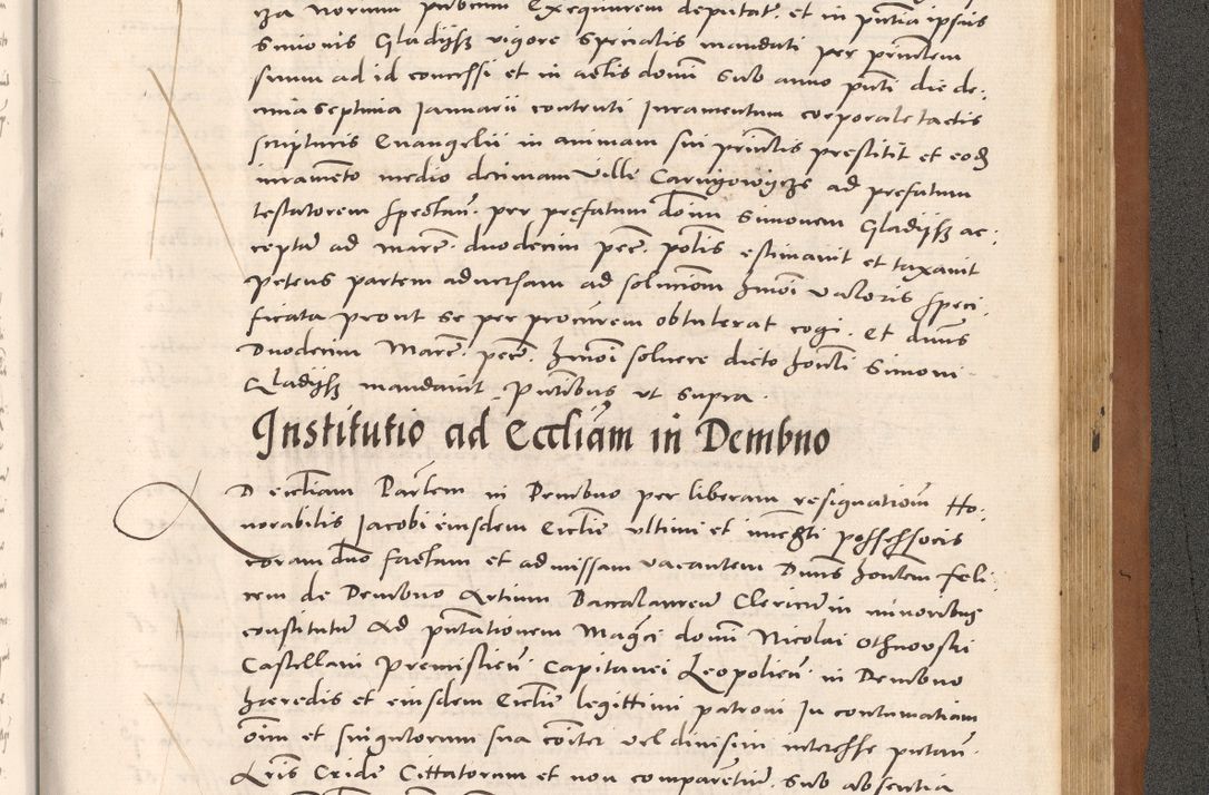 Zdjęcie nr 1059 dla obiektu archiwalnego: Acta actorum causarum, sentenciarum tam diffinitivarum quam interloquutoriarum, decretorum, obligationum, quietationum et constitucionum procuratorum coram reverendo domino Bartholomeo Ganthkowsky cancellario Gnesnensi, archidiacono et reverendissimi in Christo patris domini Andree Dei gratia episcopi Cracoviensis vicario in spiritualibus generali Cracoviensi ad annum Domini millesimum quingentesimum quingentesimum primum, cuius indictio nona, pontificatus sanctissimi in Christo patris domini Julii divina providencia pape tercii, annus secundus (sic!) felici omine incipiutur.