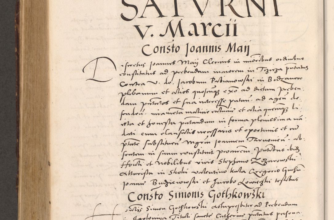Zdjęcie nr 1056 dla obiektu archiwalnego: Acta actorum causarum, sentenciarum tam diffinitivarum quam interloquutoriarum, decretorum, obligationum, quietationum et constitucionum procuratorum coram reverendo domino Bartholomeo Ganthkowsky cancellario Gnesnensi, archidiacono et reverendissimi in Christo patris domini Andree Dei gratia episcopi Cracoviensis vicario in spiritualibus generali Cracoviensi ad annum Domini millesimum quingentesimum quingentesimum primum, cuius indictio nona, pontificatus sanctissimi in Christo patris domini Julii divina providencia pape tercii, annus secundus (sic!) felici omine incipiutur.